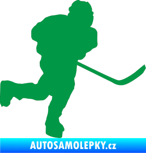 Samolepka Hokejista 017 pravá zelená
