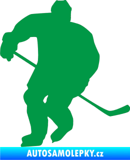 Samolepka Hokejista 020 levá zelená