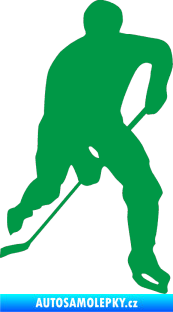 Samolepka Hokejista 022 pravá zelená