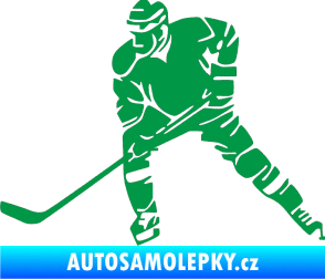 Samolepka Hokejista 026 levá zelená