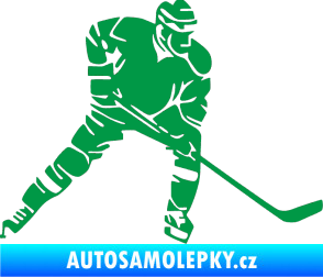 Samolepka Hokejista 026 pravá zelená