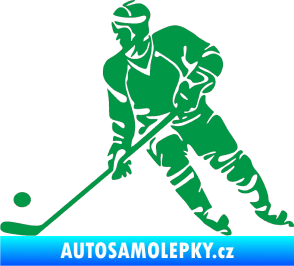 Samolepka Hokejista 027 levá zelená