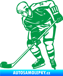 Samolepka Hokejista 029 levá zelená