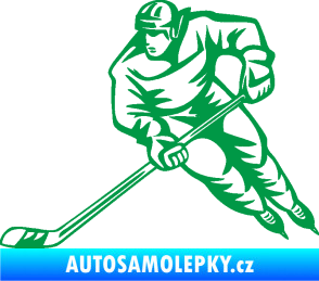 Samolepka Hokejista 030 levá zelená