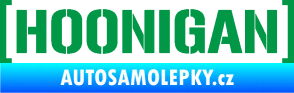 Samolepka Hoonigan nápis zelená