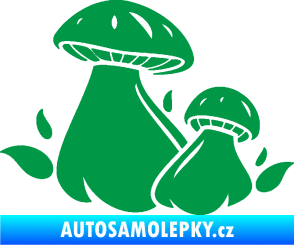 Samolepka Houby 002 levá zelená