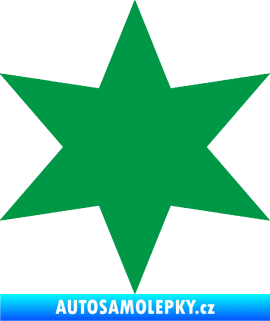 Samolepka Hvězda 002 zelená