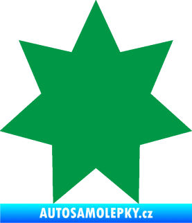 Samolepka Hvězda 003 zelená