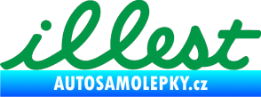 Samolepka Illest 001 zelená