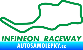 Samolepka Okruh Infineon Raceway zelená