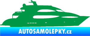 Samolepka Jachta 002 pravá zelená