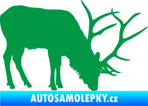 Samolepka Jelen 008 pravá zelená