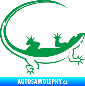 Samolepka Ještěrka 010 pravá zelená