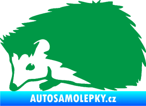 Samolepka Ježek 002 levá zelená