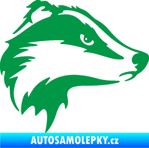 Samolepka Jezevec 002 pravá zelená