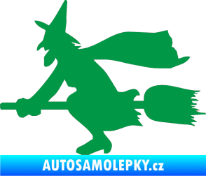 Samolepka Ježibaba levá zelená
