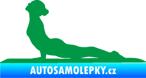 Samolepka Jóga 004 levá zelená