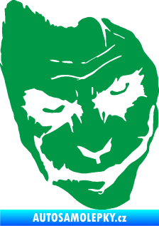Samolepka Joker 002 pravá tvář zelená