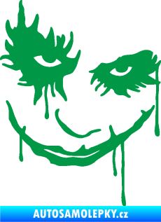 Samolepka Joker 003 pravá tvář zelená