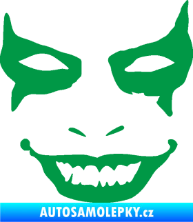 Samolepka Joker 004 tvář pravá zelená