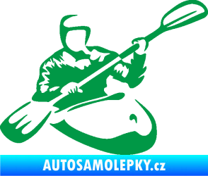 Samolepka Kajakář 004 pravá zelená