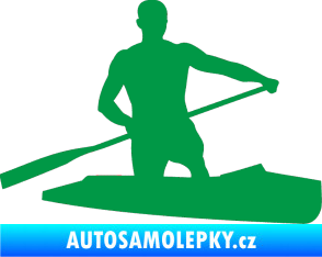 Samolepka Kanoista 002 pravá zelená