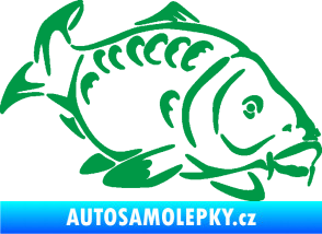 Samolepka Kapr 006 pravá zelená