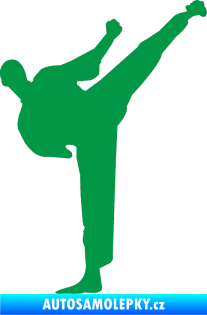 Samolepka Karate 001 pravá zelená