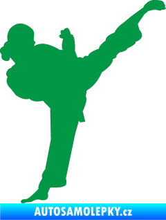 Samolepka Karate 012 pravá zelená