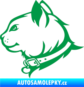 Samolepka Kočka 003 levá zelená
