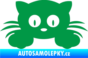 Samolepka Kočka 007 levá zelená