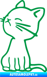 Samolepka Kočka 016 levá zelená