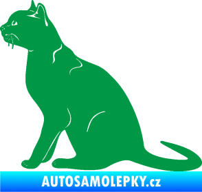 Samolepka Kočka 021 levá zelená