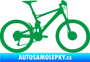 Samolepka Kolo 001 pravá - (horské kolo) zelená