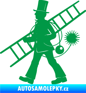 Samolepka Kominík 001 levá zelená