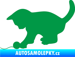 Samolepka Koťátko 001 levá zelená