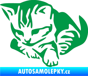 Samolepka Koťátko 003 levá zelená