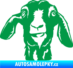 Samolepka Koza 003 levá zelená