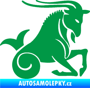 Samolepka Kozoroh 004 pravá zelená