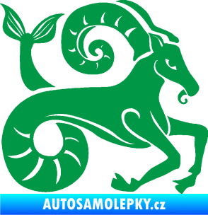 Samolepka Kozoroh 005 pravá zelená