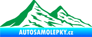 Samolepka Krajina hory 009 pravá zelená