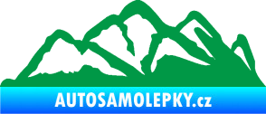 Samolepka Krajina hory 013 pravá zelená