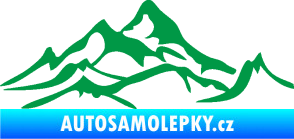 Samolepka Krajina hory 017 pravá zelená