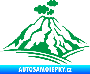 Samolepka Krajina hory 018 levá zelená