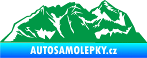 Samolepka Krajina hory 024 levá zelená