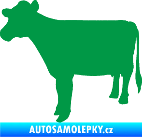 Samolepka Kráva 001 levá zelená