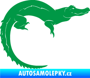 Samolepka Krokodýl 001 pravá zelená