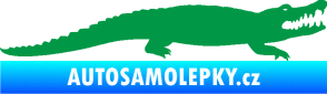 Samolepka Krokodýl 002 pravá zelená