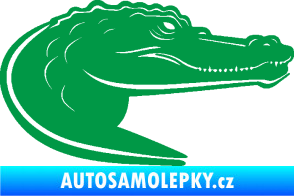 Samolepka Krokodýl 004 pravá zelená