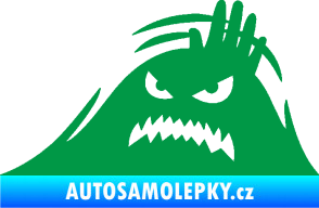 Samolepka Kuk 005 levá vzteklý šmírák zelená